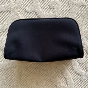 CHANEL - LUXURY ALLURE HOMME BLACK UNISEX TWO COMPARTMENT TOILETRIES BAG
